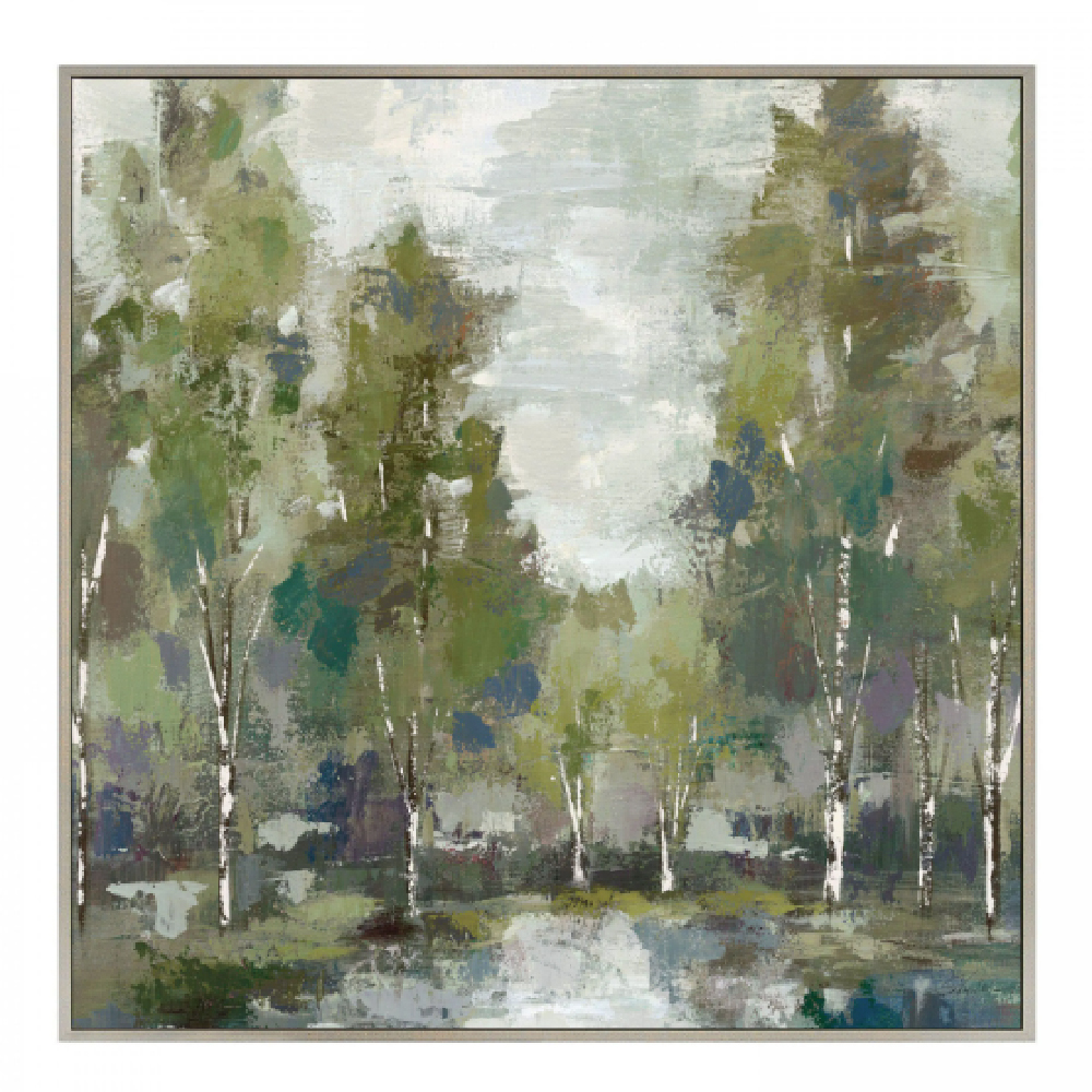 Deland Canvas Serene Moment Wall Art In Gold Frame