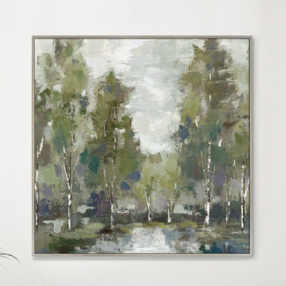 Deland Canvas Serene Moment Wall Art In Gold Frame