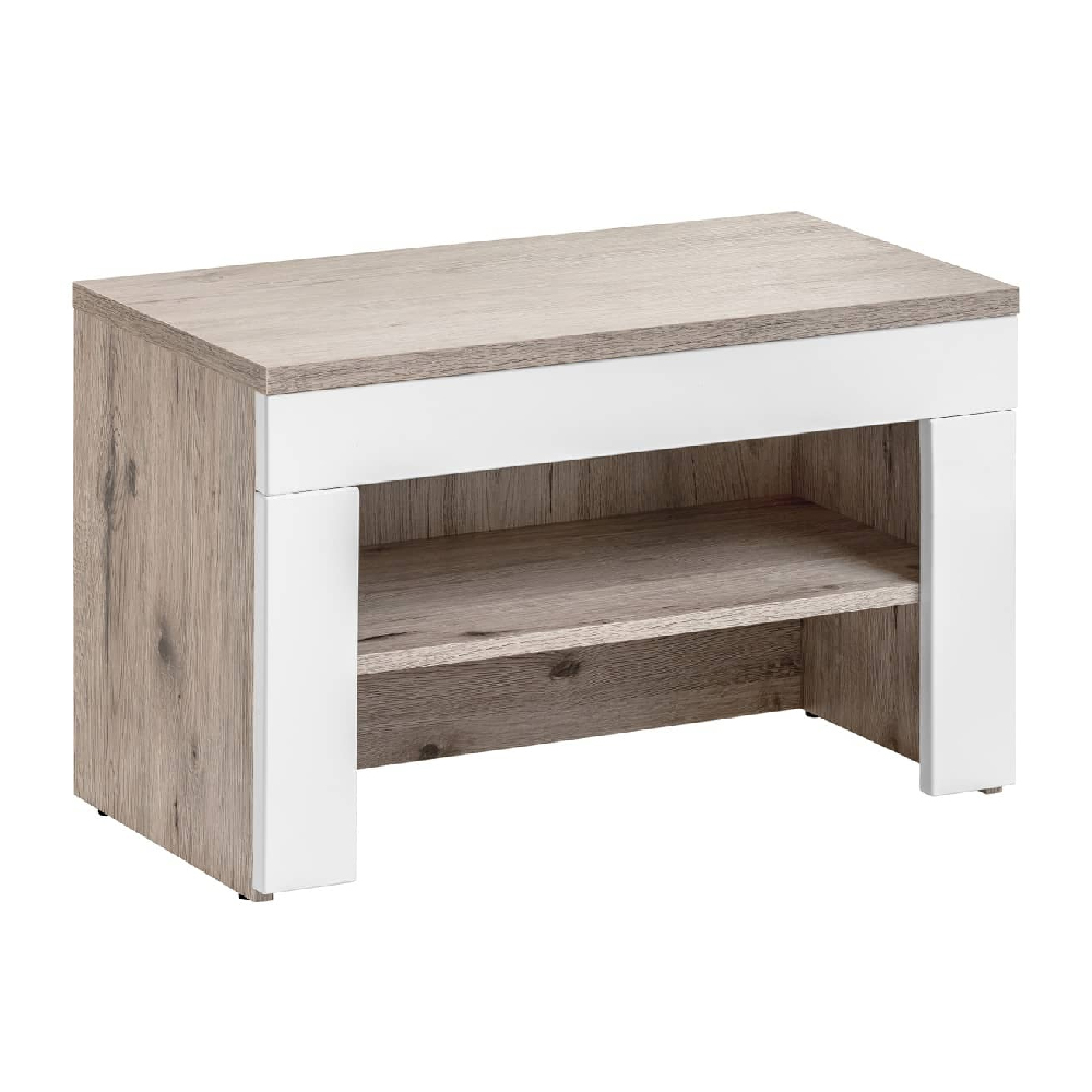 Deland Wooden 4 Piece Hallway Furniture Set In White And Oak