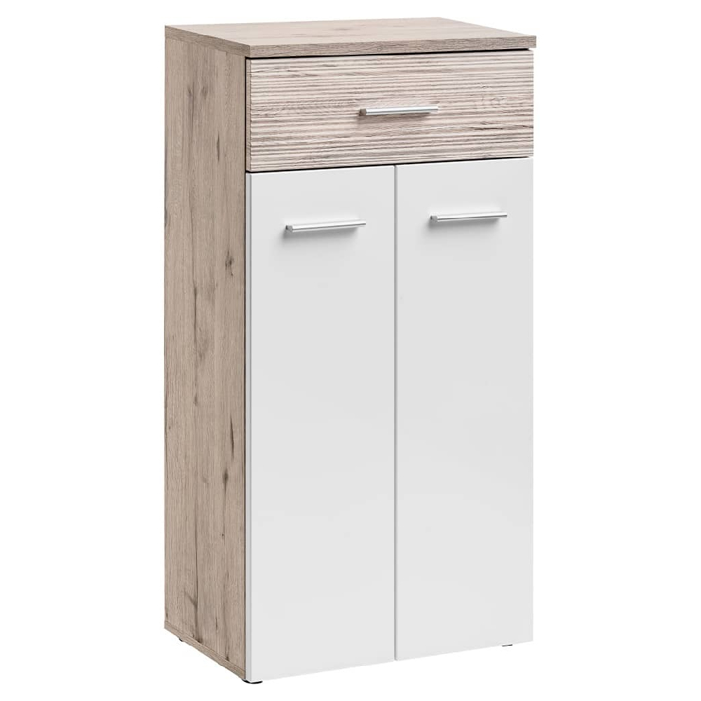Deland Wooden 4 Piece Hallway Furniture Set In White And Oak