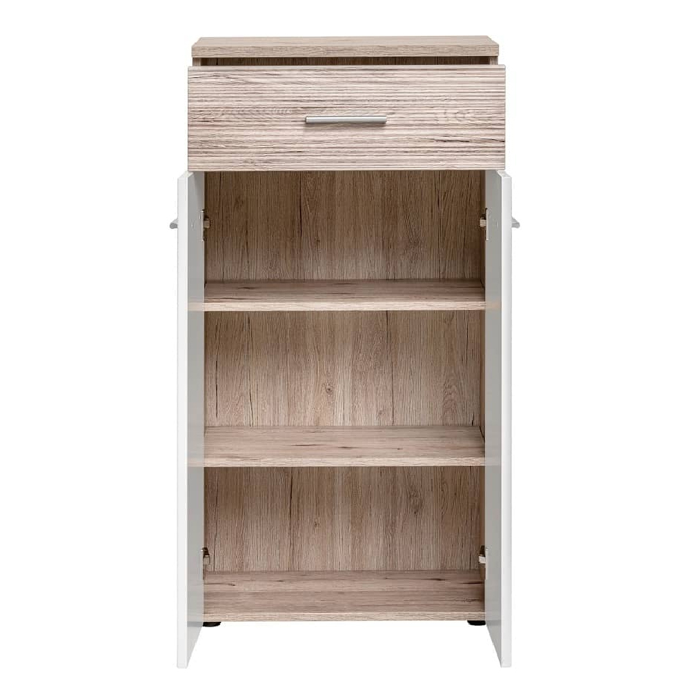 Deland Wooden 4 Piece Hallway Furniture Set In White And Oak