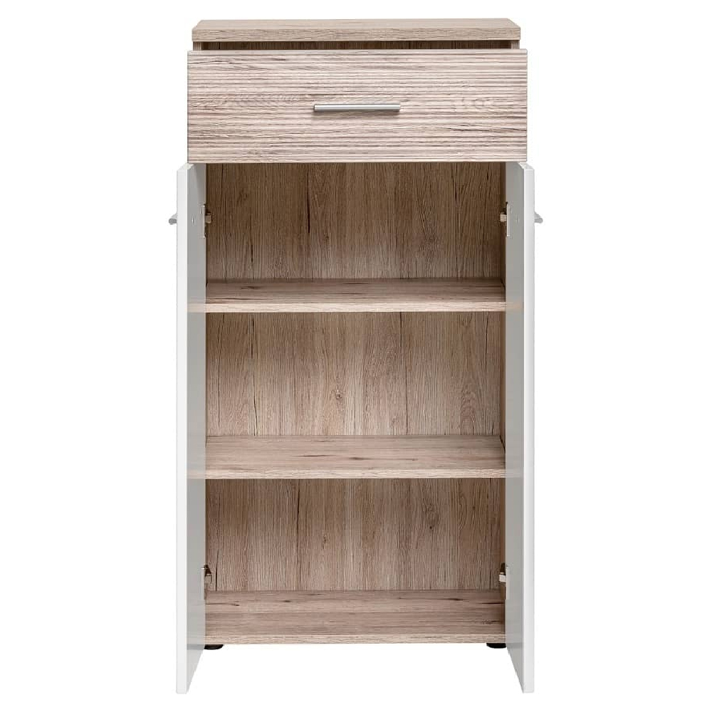 Deland Wooden 5 Piece Hallway Furniture Set In White And Oak