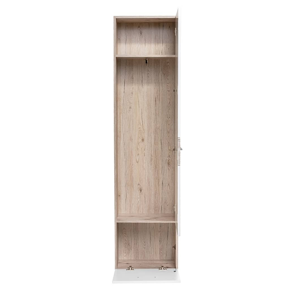 Deland Wooden 6 Piece Hallway Furniture Set In White And Oak