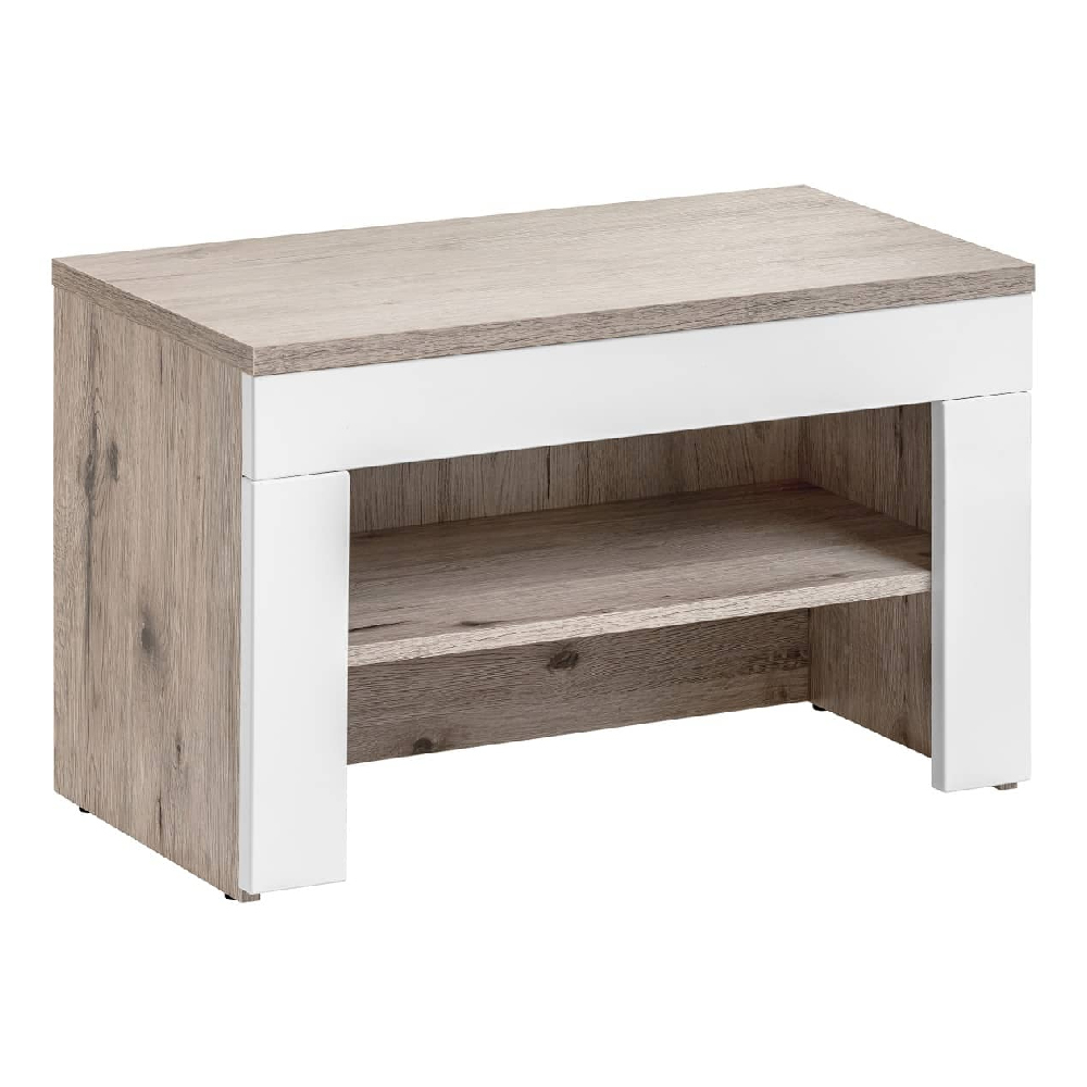 Deland Wooden 6 Piece Hallway Furniture Set In White And Oak