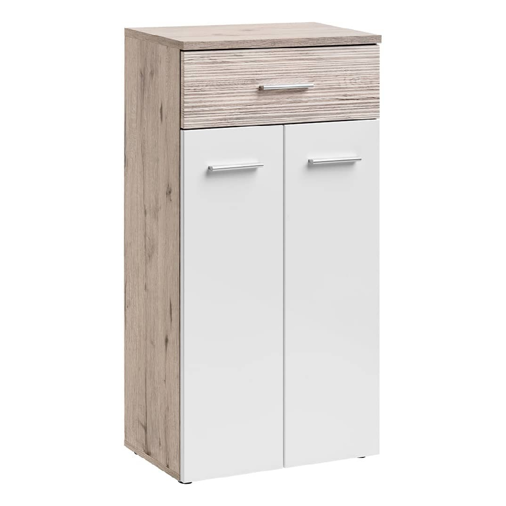Deland Wooden 6 Piece Hallway Furniture Set In White And Oak