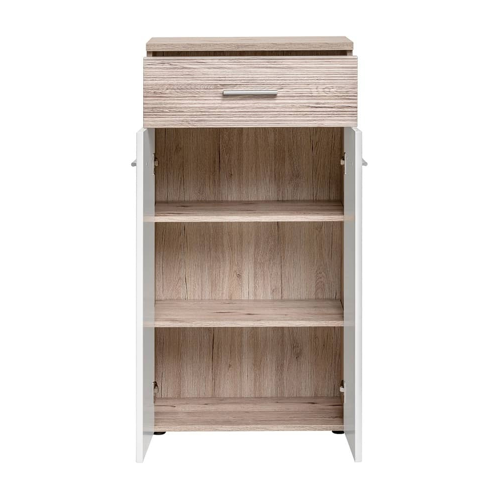 Deland Wooden 6 Piece Hallway Furniture Set In White And Oak