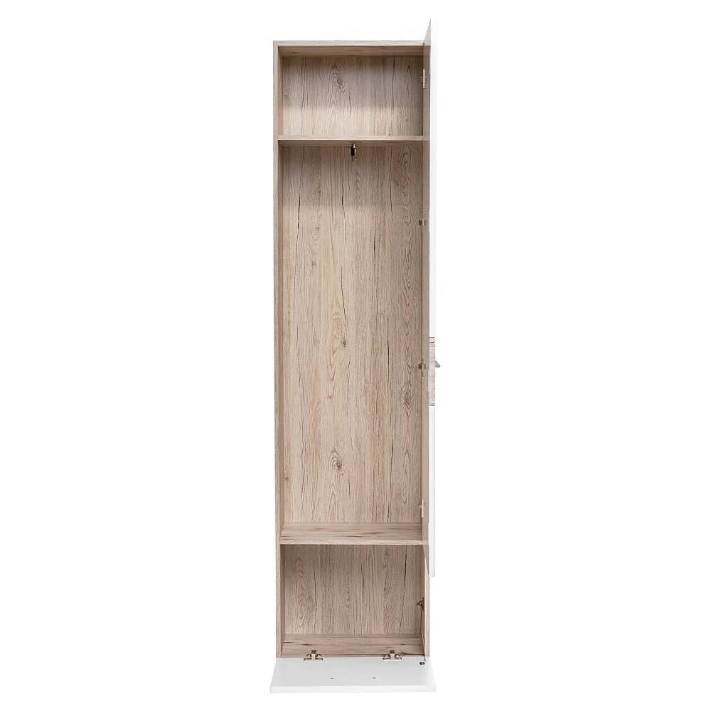 Deland Wooden Hallway Cabinet With 2 Doors In White And Oak