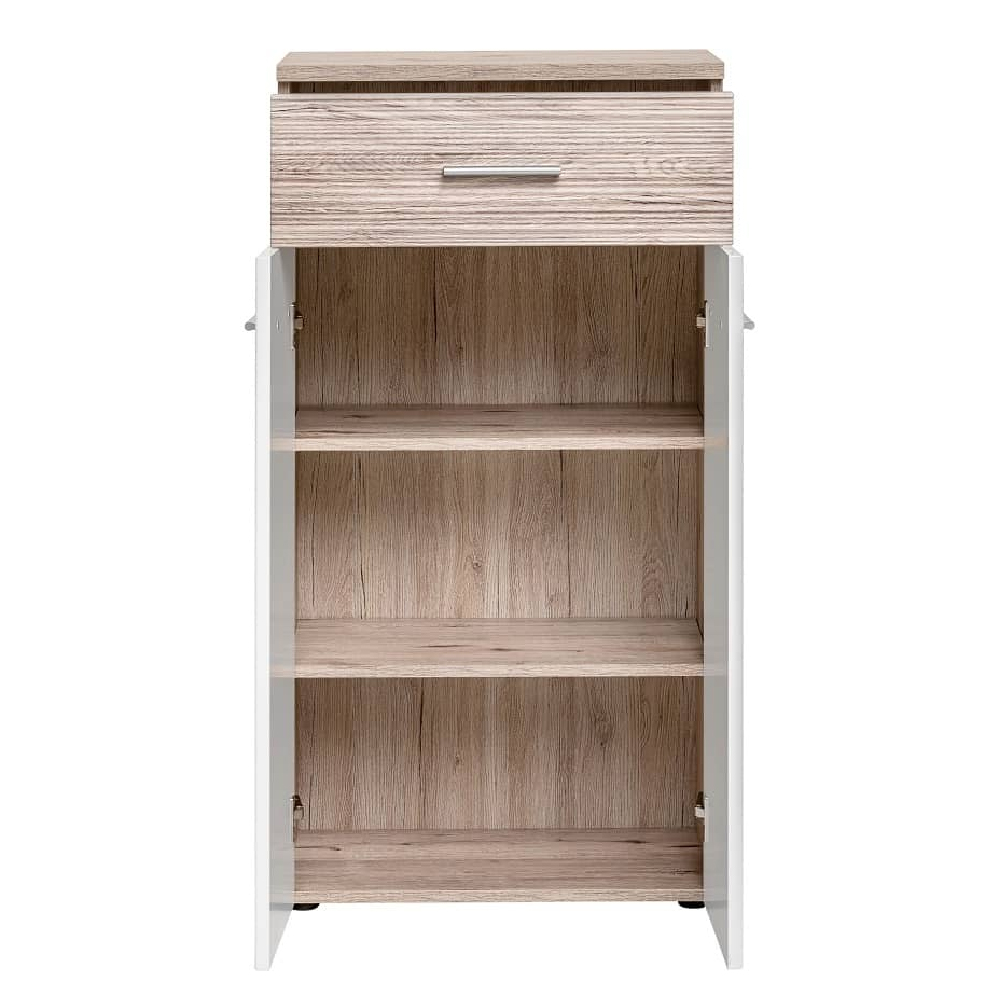 Deland Wooden Hallway Storage Cabinet With 2 Doors In White Oak