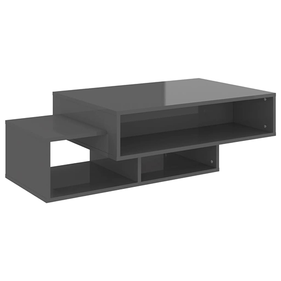 Delano High Gloss Coffee Table With 3 Shelves In Grey_3
