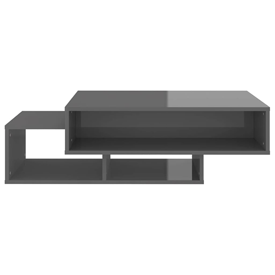 Delano High Gloss Coffee Table With 3 Shelves In Grey_4