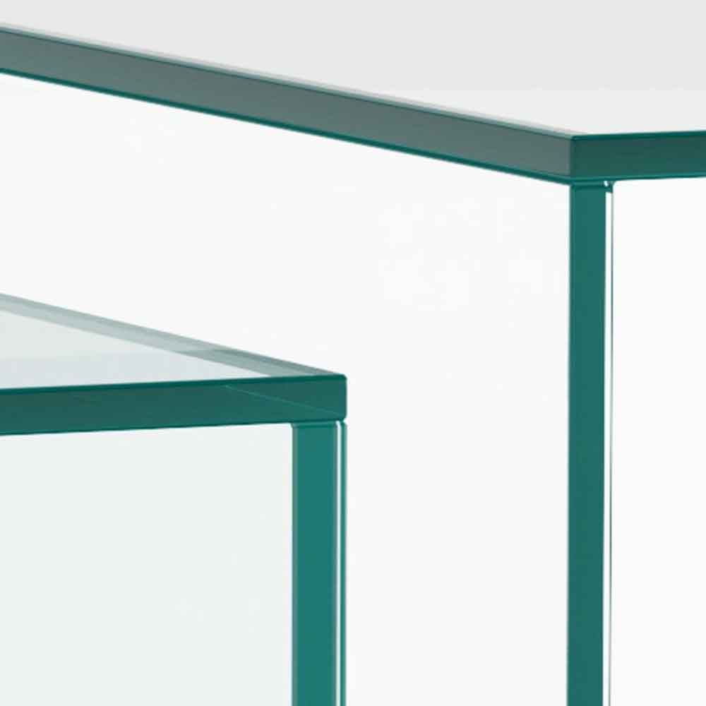 Delft Glass Nesting Coffee Tables - Clear