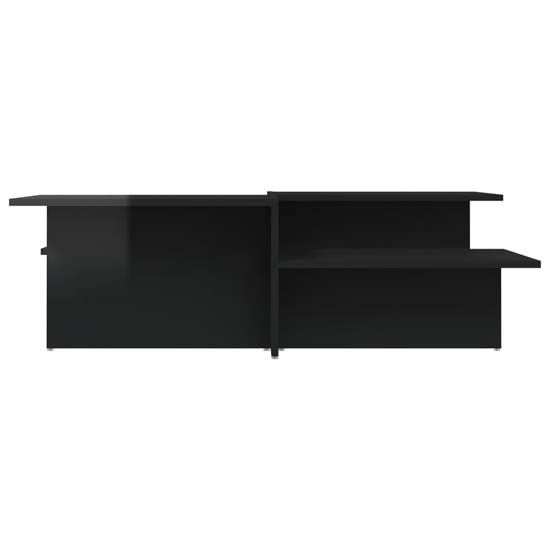 Delft High Gloss Set Of 2 Coffee Tables In Black