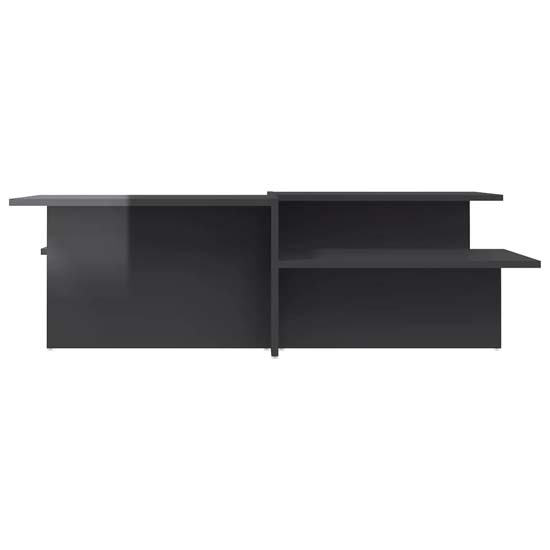 Delft High Gloss Set Of 2 Coffee Tables In Grey