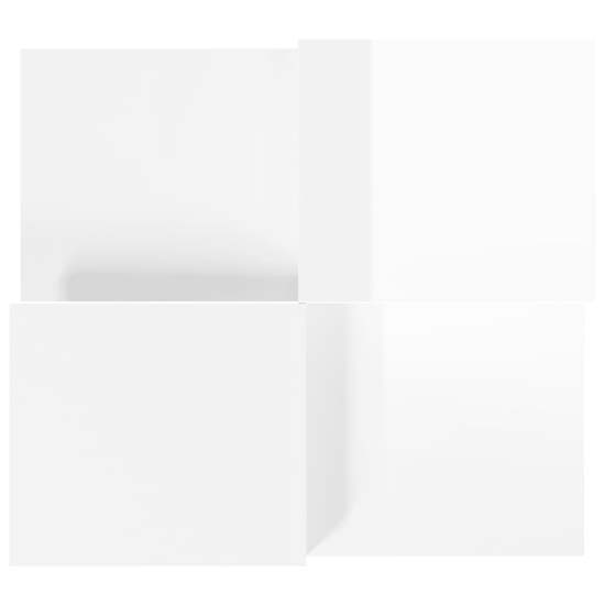 Delft High Gloss Set Of 2 Coffee Tables In White