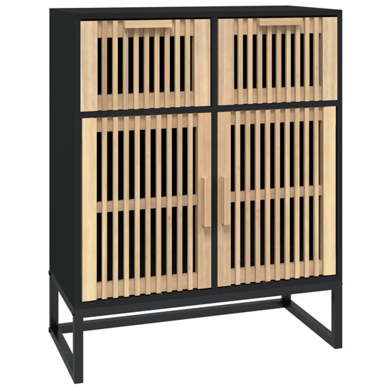 Delicia Wooden Sideboard With 2 Doors In Black