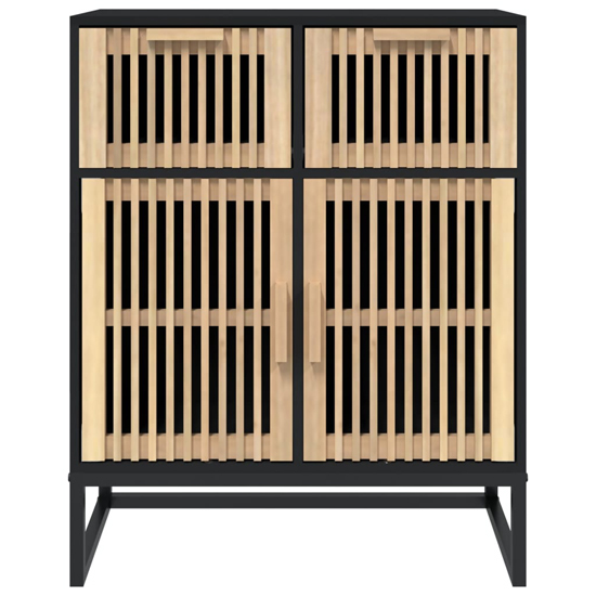 Delicia Wooden Sideboard With 2 Doors In Black