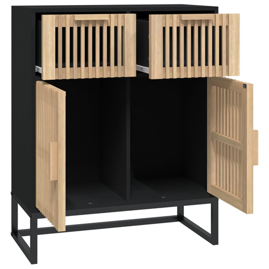 Delicia Wooden Sideboard With 2 Doors In Black