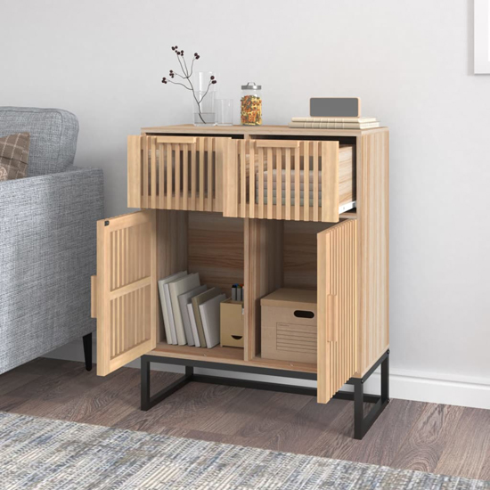 Delicia Wooden Sideboard With 2 Doors In Brown