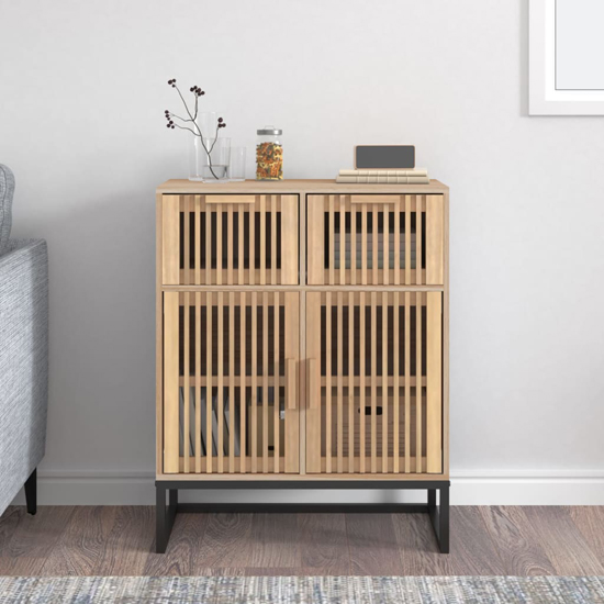 Delicia Wooden Sideboard With 2 Doors In Brown