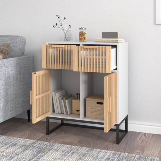 Delicia Wooden Sideboard With 2 Doors In White