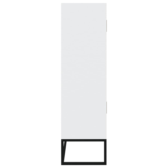 Delicia Wooden Highboard With 3 Doors 3 Shelves In White