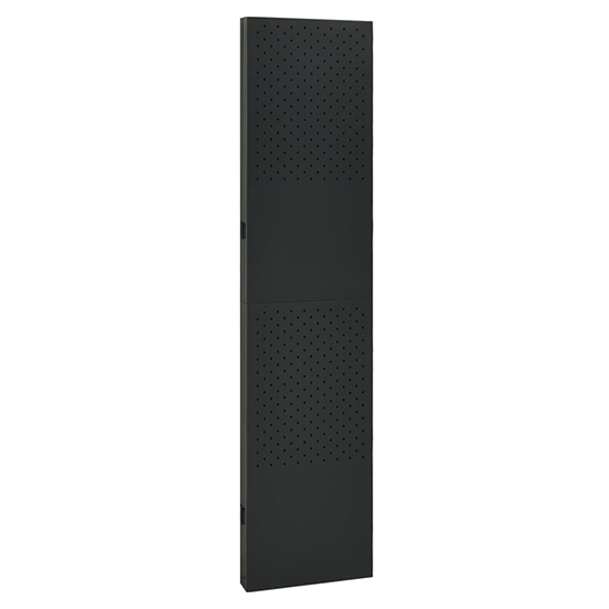 Deliz Steel 4 Panels 160cm x 180cm Room Divider In Black_4