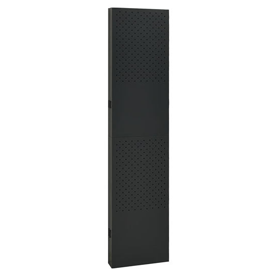 Deliz Steel 5 Panels 200cm x 180cm Room Divider In Black