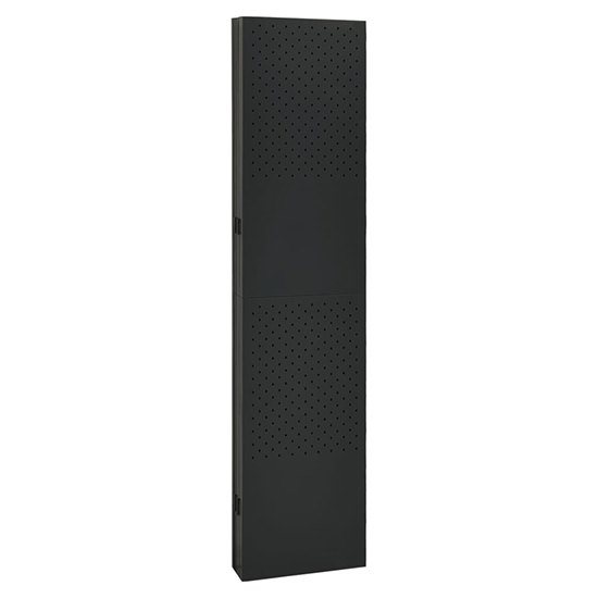 Deliz Steel 6 Panels 240cm x 180cm Room Divider In Black