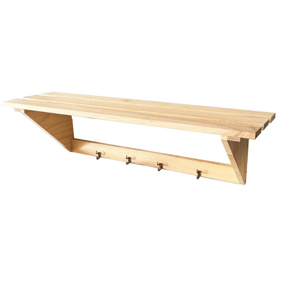 Delmira Wooden Coat Rack in Oak