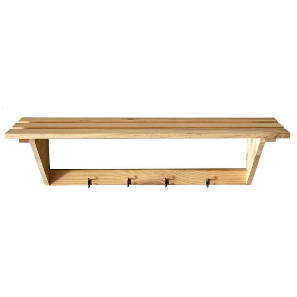 Delmira Wooden Coat Rack in Oak