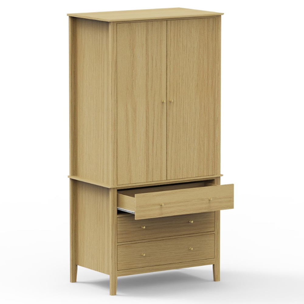 Delmira Wooden Storage Cabinet in Oak