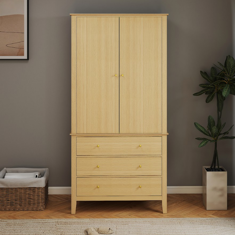 Delmira Wooden Storage Cabinet in Oak