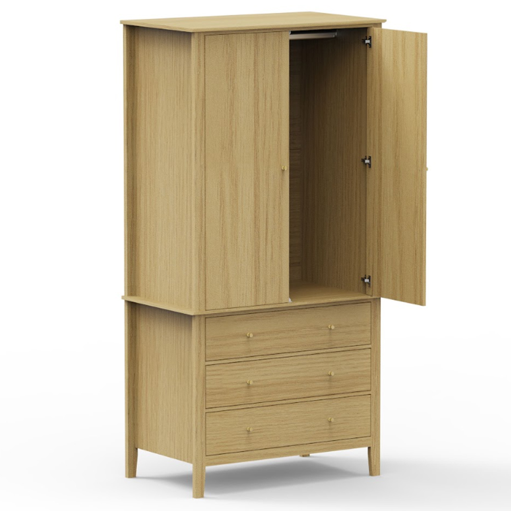 Delmira Wooden Storage Cabinet in Oak