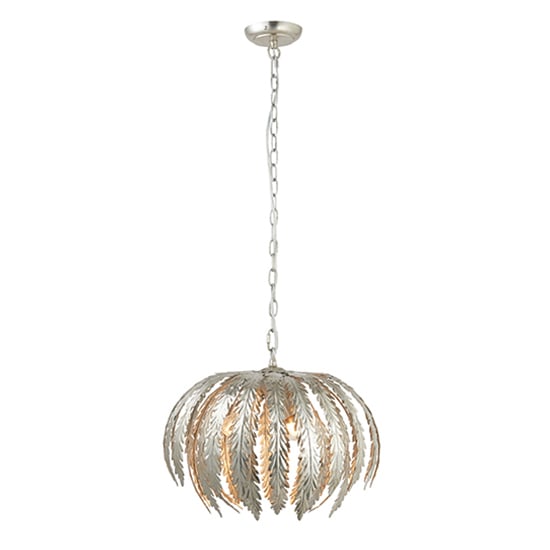 Read more about Delphine 3 lights ceiling pendant light in silver