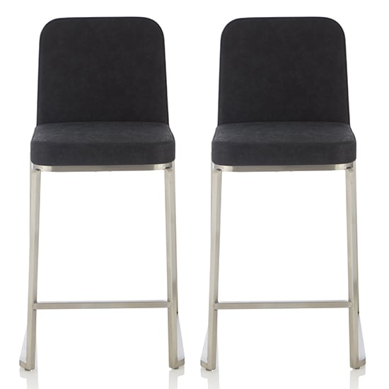 Delray Black Faux Leather Counter Height Bar Stools In Pair_1