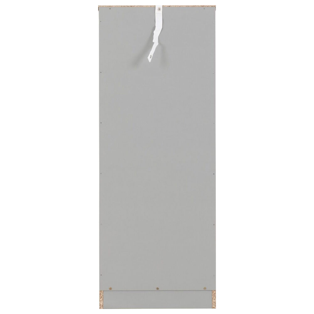 Delrion Narrow Wooden Chest Of 5 Drawers in Light Grey