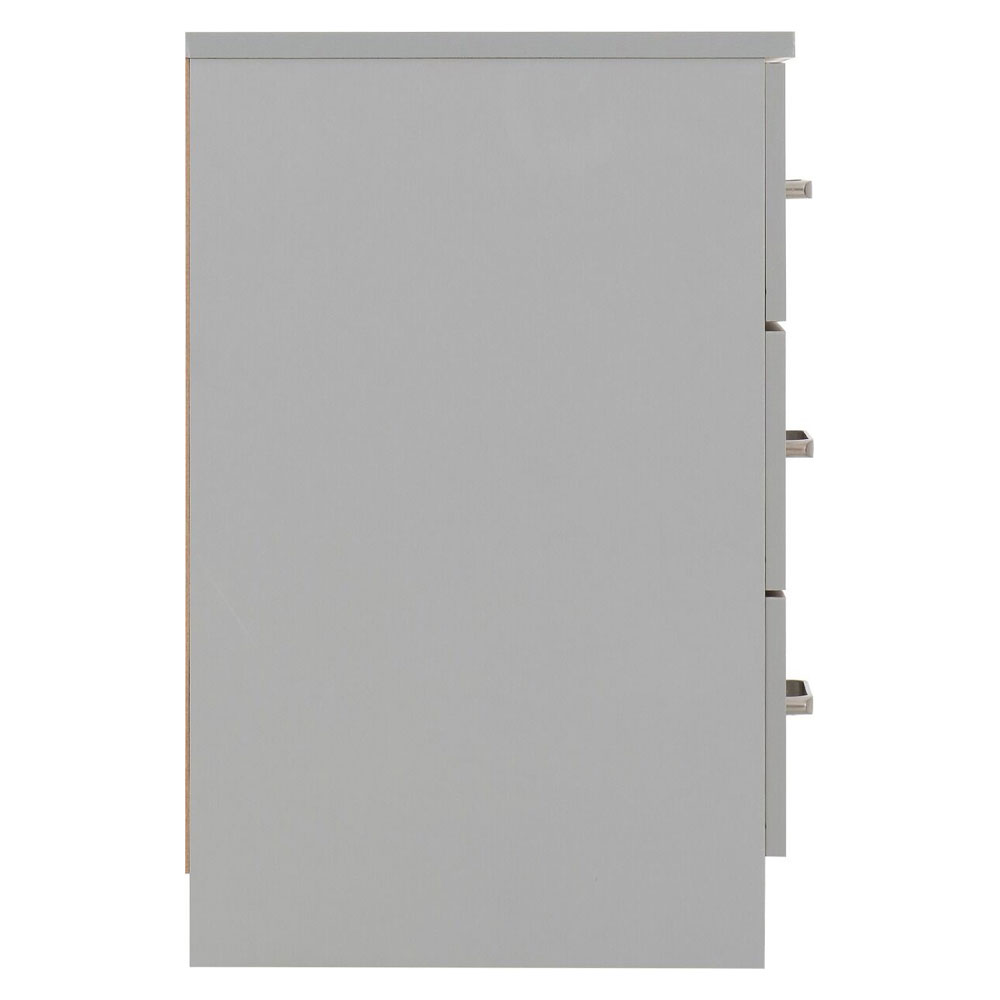 Delrion Wooden Bedroom Furniture Set with 2 Doors 10 Drawers in Light Grey