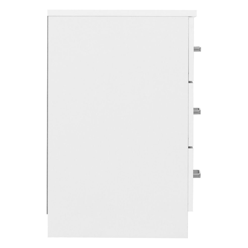 Delrion Wooden Bedroom Furniture Set with 2 Doors 10 Drawers in White