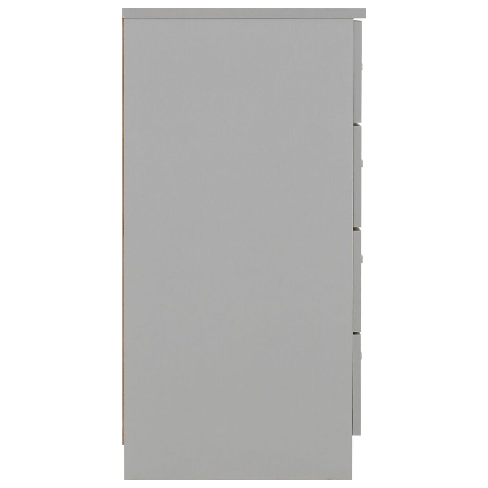 Delrion Wooden Bedroom Furniture Set with 2 Doors 10 Drawers in Light Grey