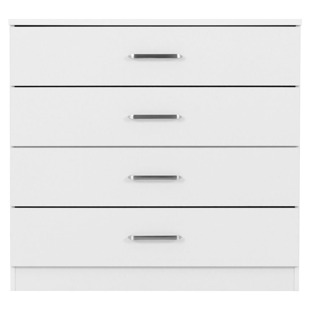 Delrion Wooden Bedroom Furniture Set with 2 Doors 10 Drawers in White