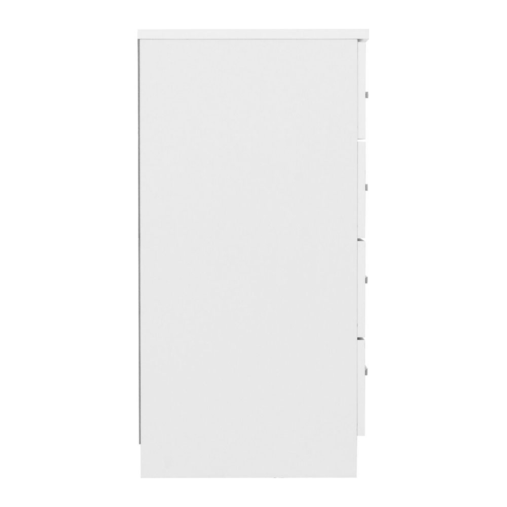Delrion Wooden Bedroom Furniture Set with 2 Doors 10 Drawers in White