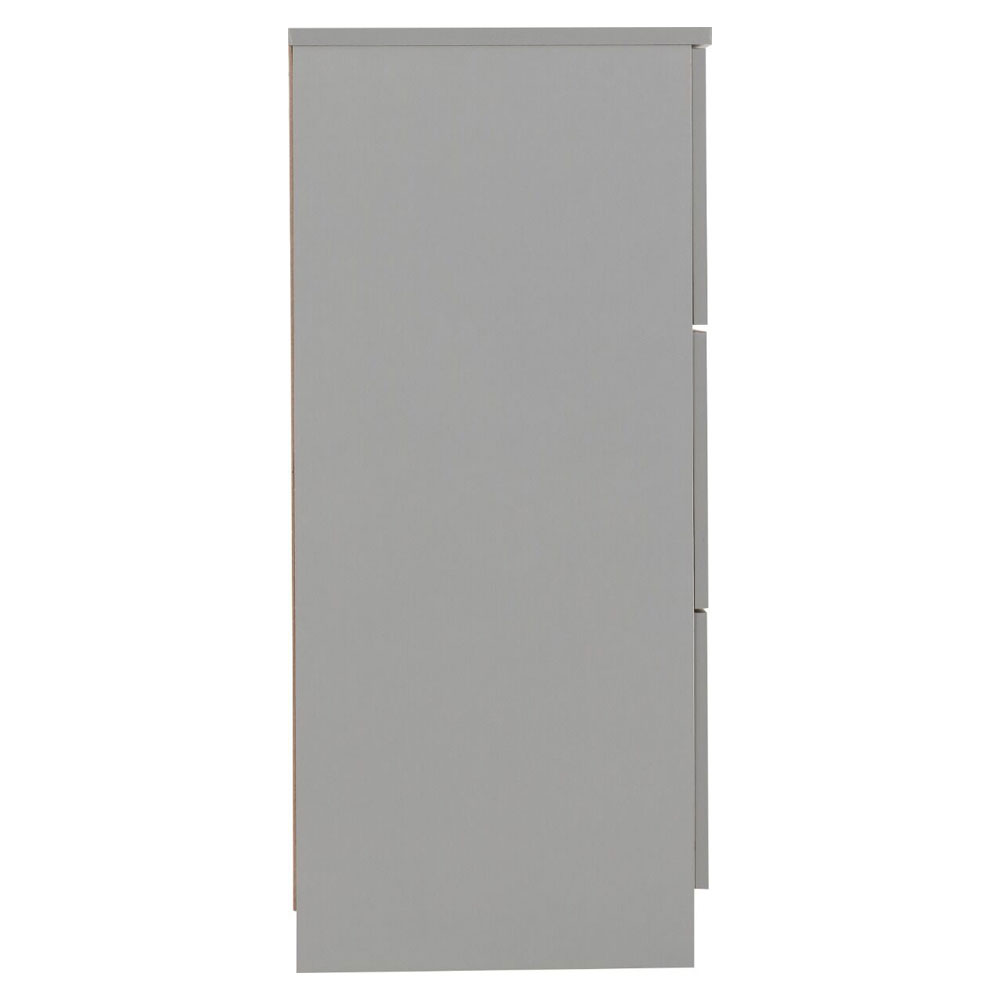 Delrion Wooden Chest Of 6 Drawers in Light Grey