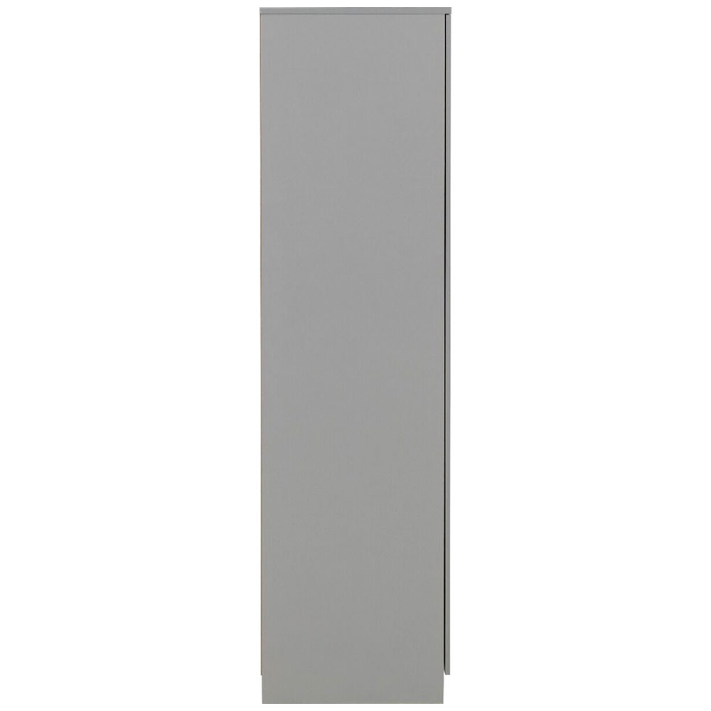 Delrion Wooden Wardrobe with 2 Doors in Light Grey