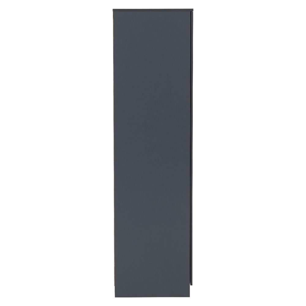 Delrion Wooden Bedroom Furniture Set with 3 Doors 10 Drawers in Dark Grey