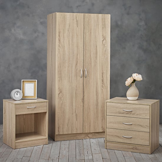 Photo of Deltas wooden bedroom furniture set in oak