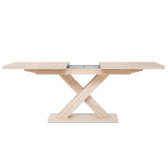 Deluca Wooden Extendable Dining Table In Sonoma Oak_2