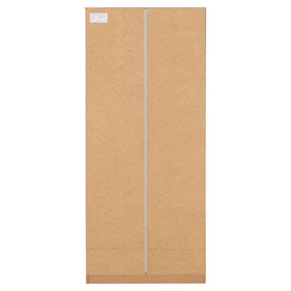 Delvian High Gloss Wardrobe With 2 Doors and 1 Drawer In Grey