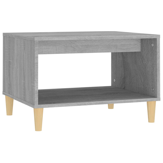 Demia Wooden Coffee Table With Undershelf In Grey Sonoma Oak