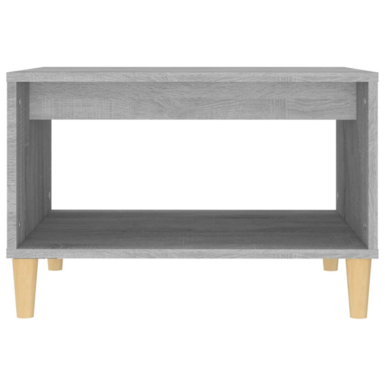 Demia Wooden Coffee Table With Undershelf In Grey Sonoma Oak