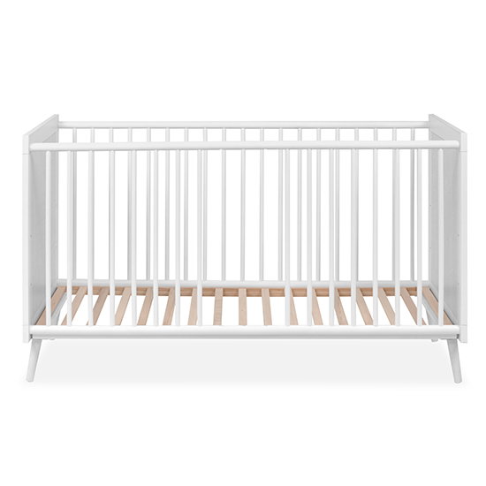 Denby Wooden Baby Cot In White Cane Effect_2